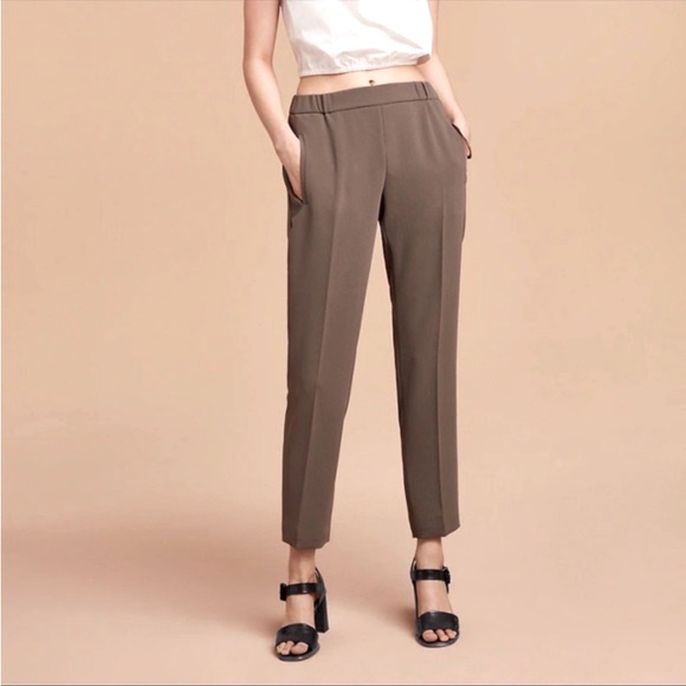 Aritzia Wilfred Darontal Trouser Pants Modern Taupe 4